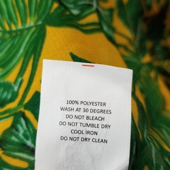 BooHoo Green & Yellow Palm Beach Playsuit Romper - Picture 5 of 7